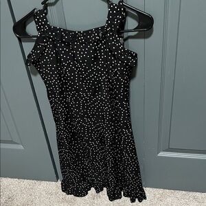 SHEIN Black Polka Dot Dress
